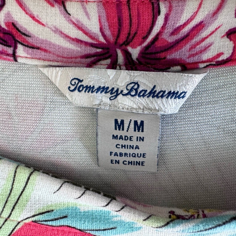 Tommy Bahama Maria Mambo Shift Dress Pink Tropical Sleeveless Size Medium - Picture 7 of 11